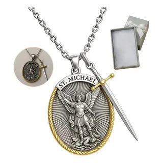 Amuleto de San Miguel Arcángel™️ 🙏💫 – Joyería UNISEX • Regalo Perfecto 🎁