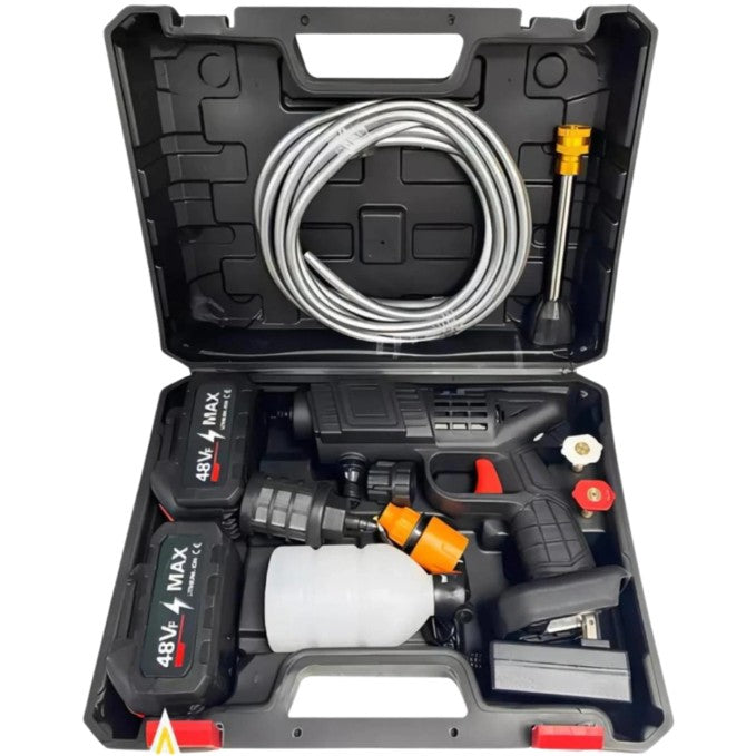 Hidrolavadora Recargable Portátil 48V 🔋🚿 | Limpieza Rápida y Sin Esfuerzo – ¡Ideal para casa y auto!