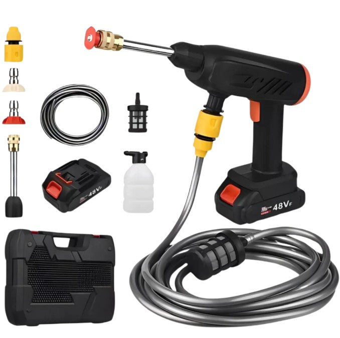 Hidrolavadora Recargable Portátil 48V 🔋🚿 | Limpieza Rápida y Sin Esfuerzo – ¡Ideal para casa y auto!