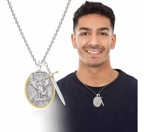 Amuleto de San Miguel Arcángel™️ 🙏💫 – Joyería UNISEX • Regalo Perfecto 🎁