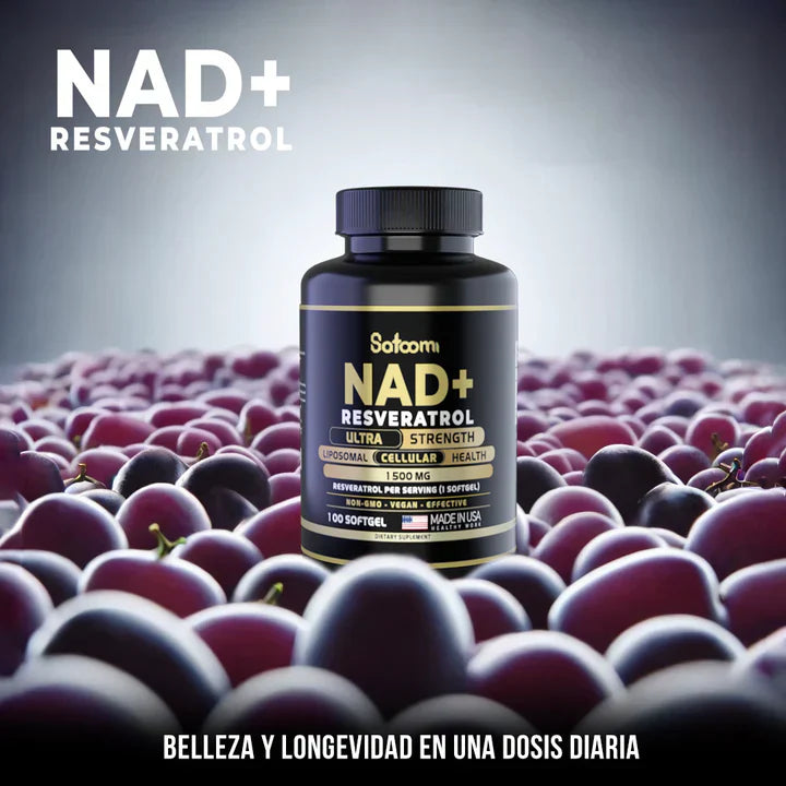 NAD + RESVERATROL™ 🍇🍷Juventud Activa en Cápsulas
