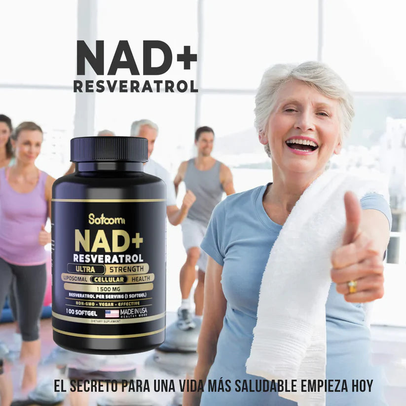 NAD + RESVERATROL™ 🍇🍷Juventud Activa en Cápsulas