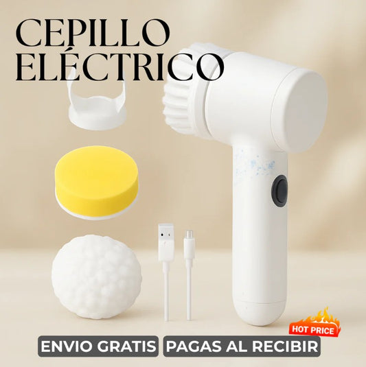 CEPILLO ELÉCTRICO LIMPIEZA RECARGABLE 🫧