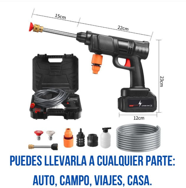 Hidrolavadora Recargable Portátil 48V 🔋🚿 | Limpieza Rápida y Sin Esfuerzo – ¡Ideal para casa y auto!