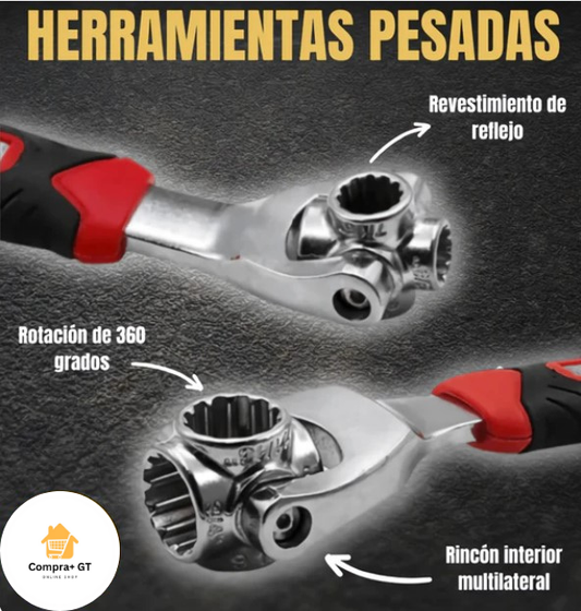 Llave Giratoria 360° Multifuncional (48 en 1)