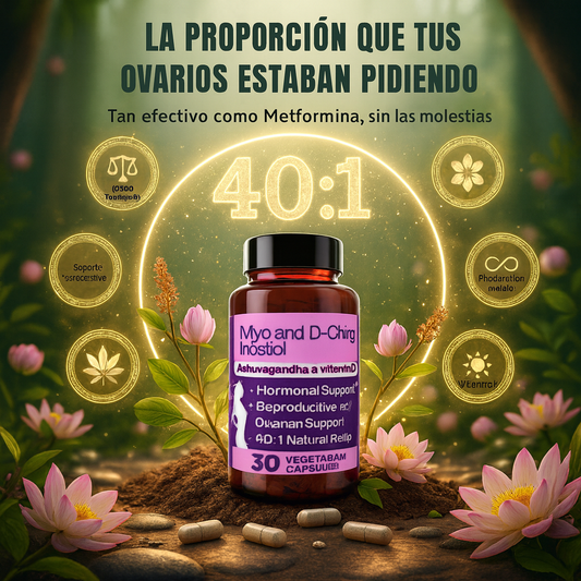 INOSITOL Myo y D-Chiro 40:1™ con Ashwagandha y Vitamina D, Intimate Rose